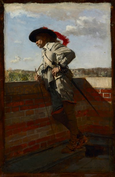On a Terrace by Ernest Meissonier