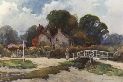 In Brockenhurst Village by Ernest William Haslehust