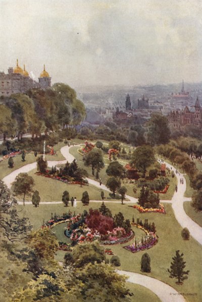 The Valley Gardens, Harrogate by Ernest William Haslehust