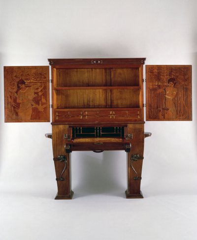 Secretaire writing desk by Ernesto Basile