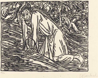Christ in Gethsemane, 1919 by Ernst Barlach