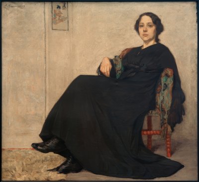 Seated Woman by Ernst Burmester