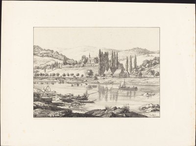 The Convent of Neuberg from Schlierbach by Ernst Fries