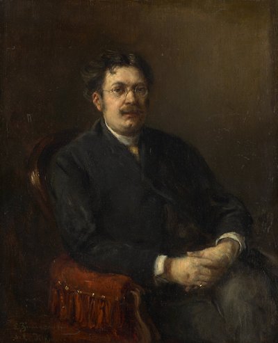 The Painter Karl Heffner by Ernst Karl Georg Zimmermann