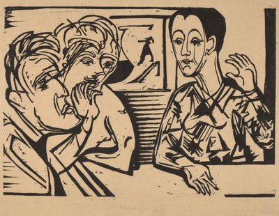 Conversation by Ernst Ludwig Kirchner