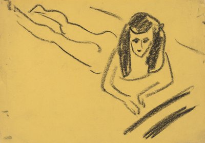 Fränzi Reclining by Ernst Ludwig Kirchner