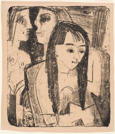 Portrait of a Girl by Ernst Ludwig Kirchner