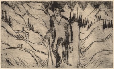 The Wanderer, 1922 by Ernst Ludwig Kirchner