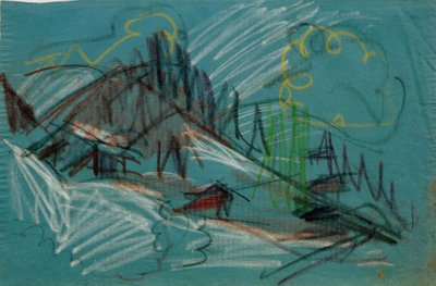 Alp in Moonlight by Ernst Ludwig Kirchner