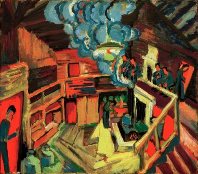 Old Alpine Hut by Ernst Ludwig Kirchner
