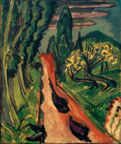 Highway in the Taunus by Ernst Ludwig Kirchner