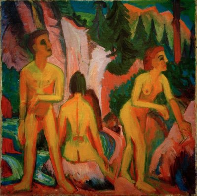 Bathers by Ernst Ludwig Kirchner