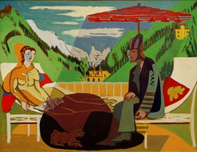 Balcony Scene by Ernst Ludwig Kirchner