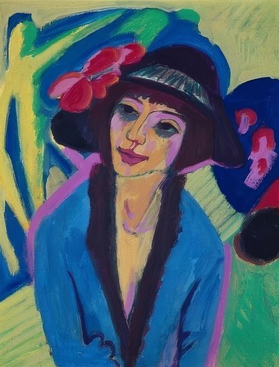 Portrait of Gerda. Around 1914 by Ernst Ludwig Kirchner