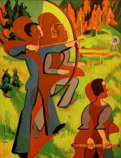 Archers by Ernst Ludwig Kirchner