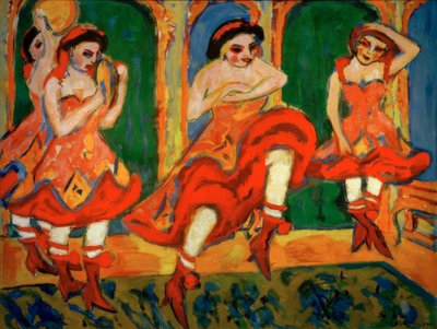 Czardas Dancers by Ernst Ludwig Kirchner