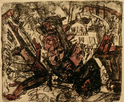 The Train Accident by Ernst Ludwig Kirchner