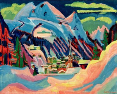 Davos in Winter by Ernst Ludwig Kirchner