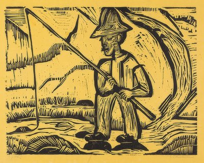 The Angler. 1923 by Ernst Ludwig Kirchner