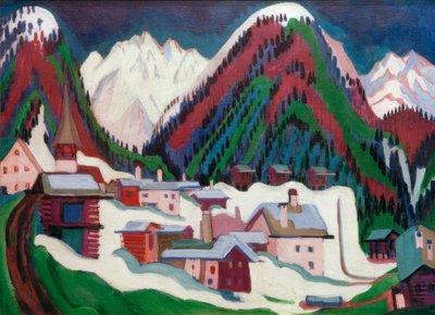 Village of Monstein near Davos by Ernst Ludwig Kirchner