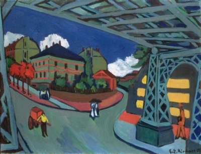 Railway Underpass Löbtauer Street in Dresden by Ernst Ludwig Kirchner