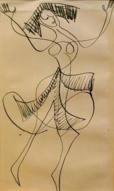 Ecstatic Dancer by Ernst Ludwig Kirchner