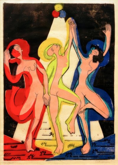Dance of Colors by Ernst Ludwig Kirchner