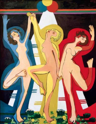 Dance of Colors II by Ernst Ludwig Kirchner