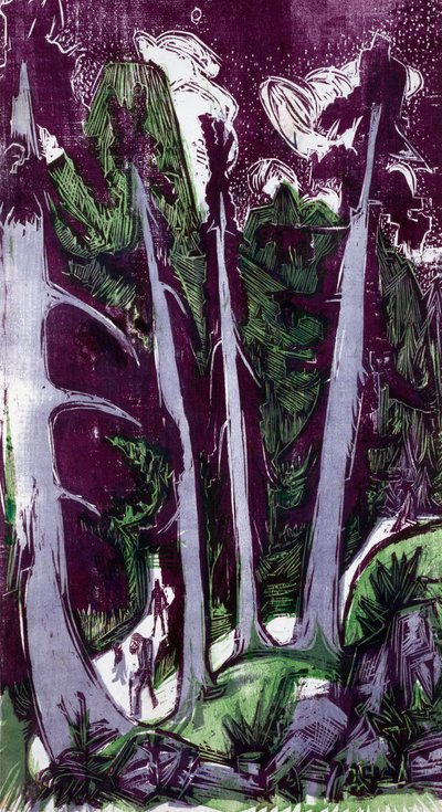 Firs by Ernst Ludwig Kirchner