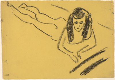 Fränzi Reclining by Ernst Ludwig Kirchner