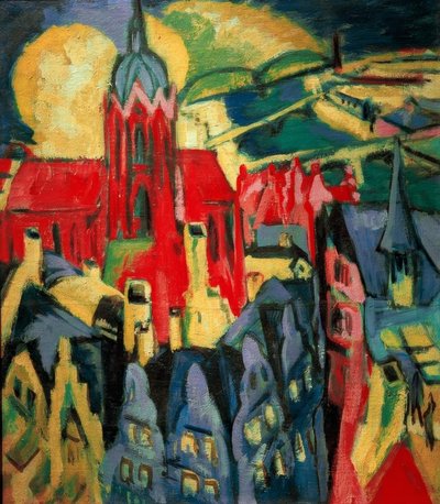 Frankfurt Cathedral by Ernst Ludwig Kirchner