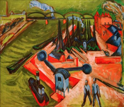 Frankfurt Westhafen by Ernst Ludwig Kirchner