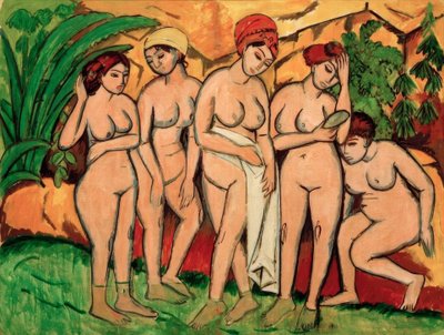 Women Bathing by Ernst Ludwig Kirchner