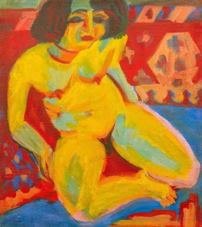 Female Nude (Dodo) by Ernst Ludwig Kirchner