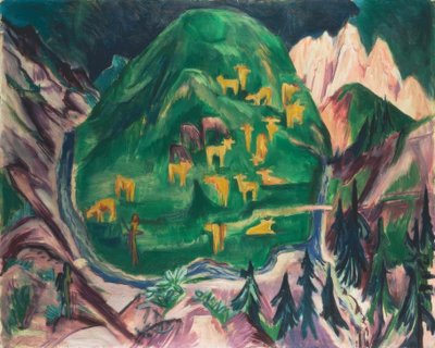 Cattle Pasture by Ernst Ludwig Kirchner
