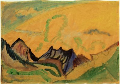Mountain Landscape by Ernst Ludwig Kirchner