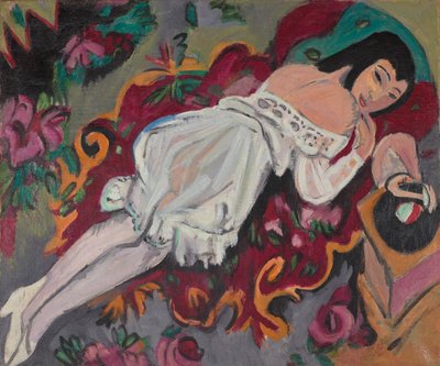 Girl in White Chemise by Ernst Ludwig Kirchner