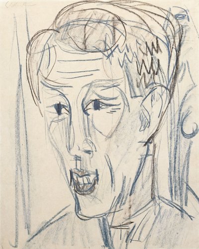 Head of Bauknecht by Ernst Ludwig Kirchner