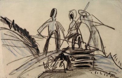 Farmers Haying by Ernst Ludwig Kirchner