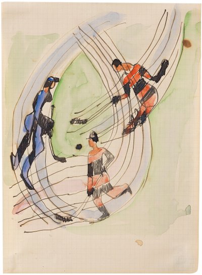 Hockey Players by Ernst Ludwig Kirchner