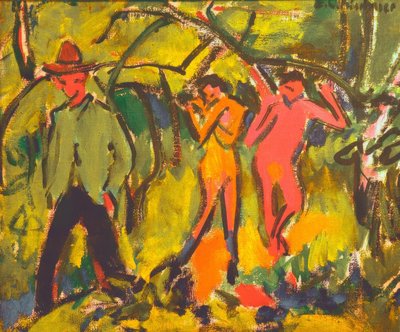 In the Forest by Ernst Ludwig Kirchner