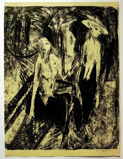 Cocottes on the Kurfürstendamm by Ernst Ludwig Kirchner