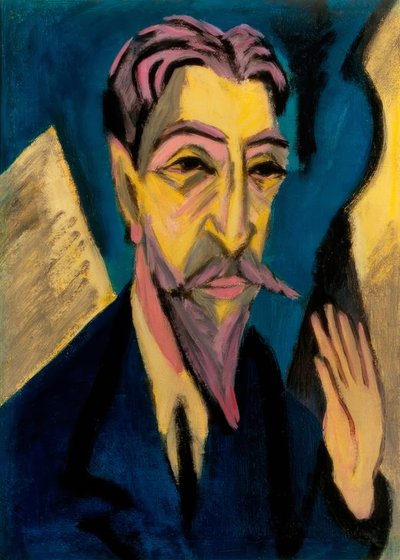 Head of Graf by Ernst Ludwig Kirchner