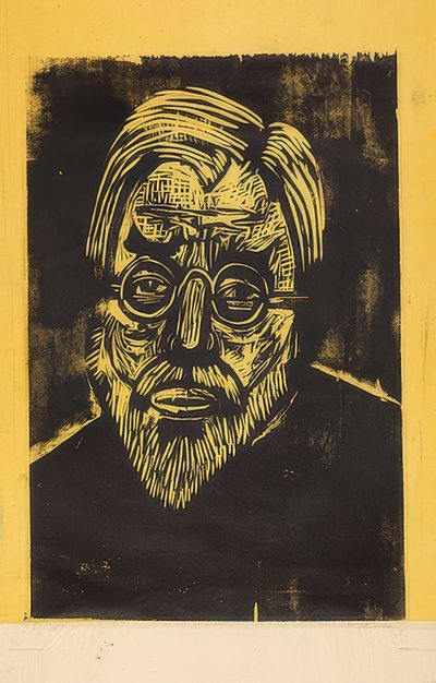 Head of Jakob Bosshart. 1921 by Ernst Ludwig Kirchner
