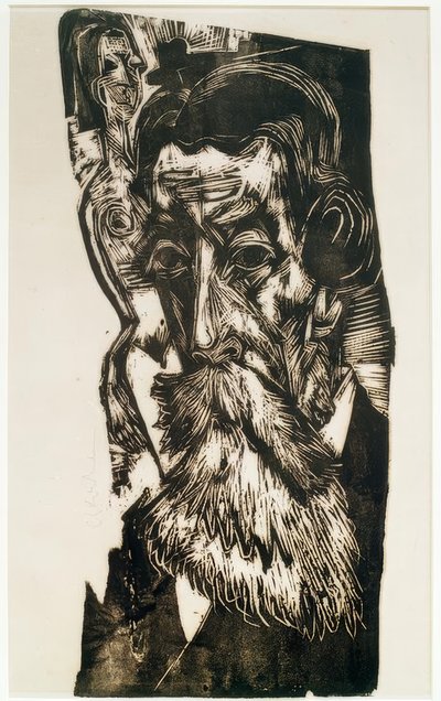 Head of Ludwig Schames by Ernst Ludwig Kirchner