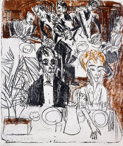 Laid Table by Ernst Ludwig Kirchner