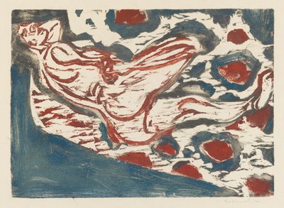 Reclining Nude by Ernst Ludwig Kirchner