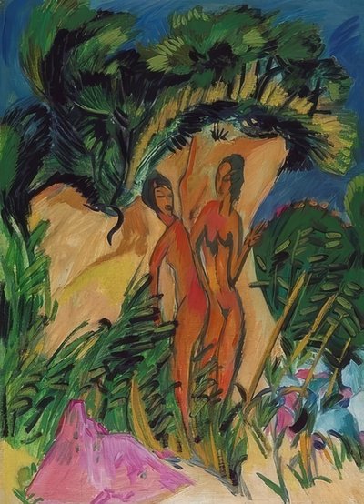 Girl on Fehmarn. 1913 by Ernst Ludwig Kirchner