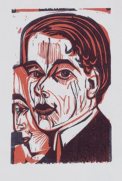 Head of a Man (Self-Portrait). 1926 by Ernst Ludwig Kirchner