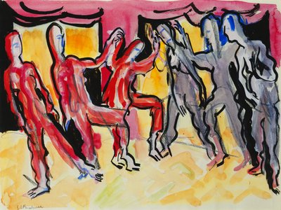 Mary Wigman Dance Group by Ernst Ludwig Kirchner